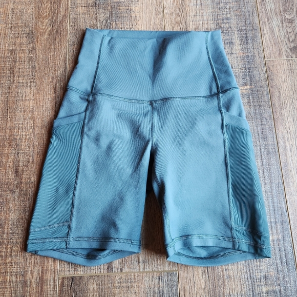 Fabletics Pants - Fabletics Biker Shorts in Slate Blue Size XXS
